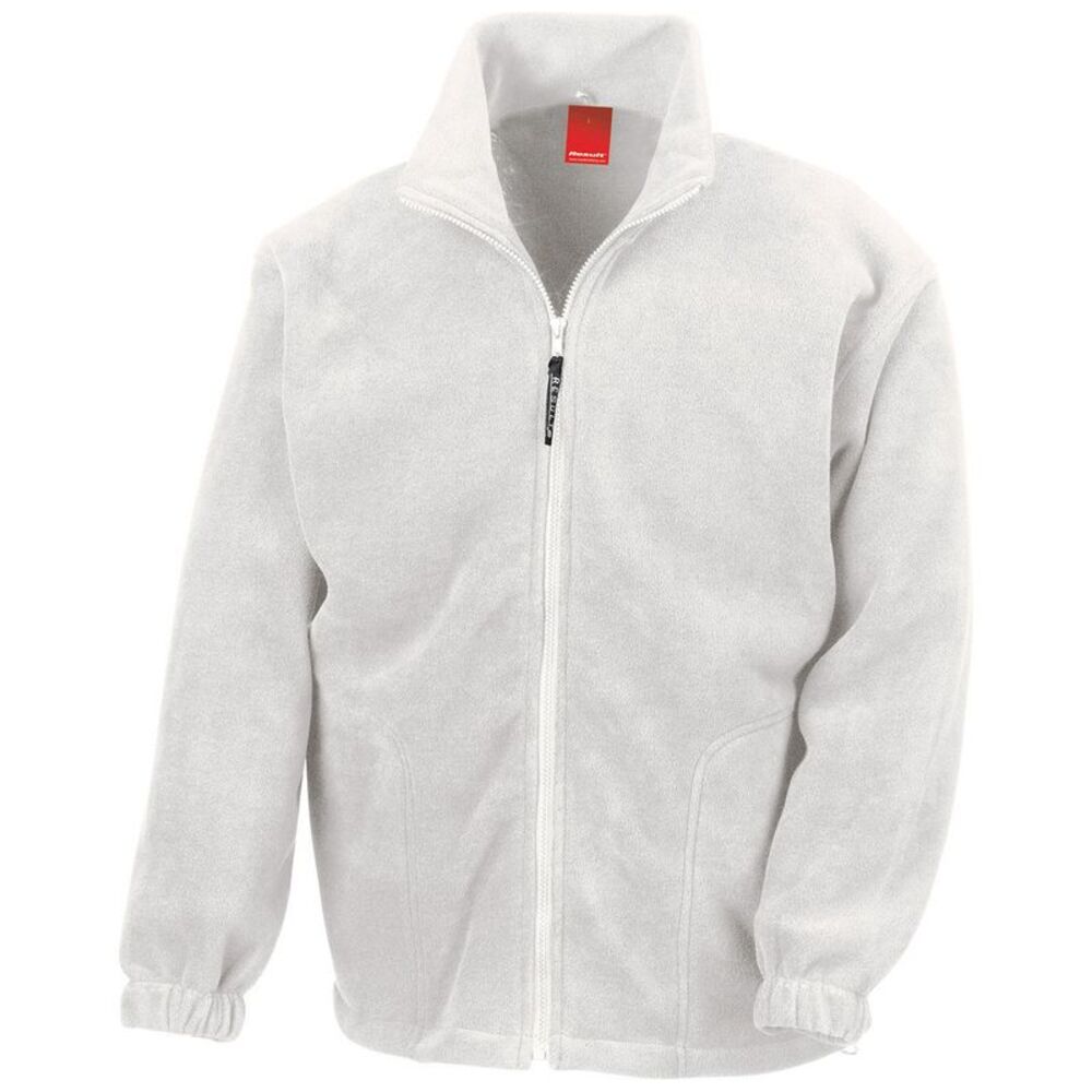Result Mens Polartherm Fleece Jacket / White